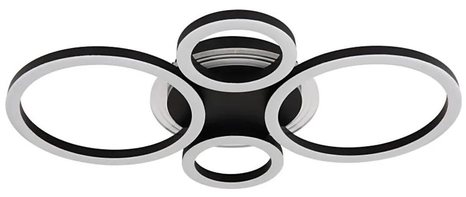 Globo 48039-40 LORETTA LED mennyezeti lámpa 40W, 35,5x53 cm, fekete