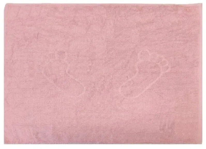 Fürdőszobai kilépő EVOLA 50x70 cm világos rózsaszín, 100% pamut