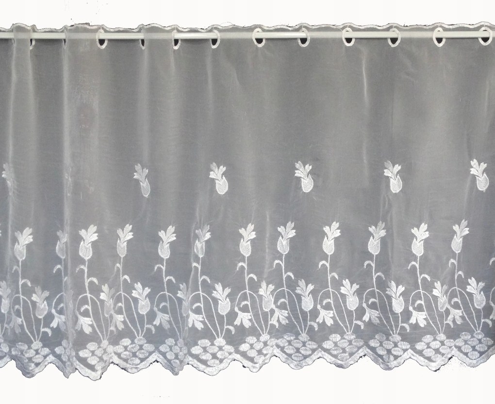 Mg Irigység Meszal fátyol kresz fehér hímzés 30cm