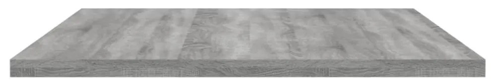 4 db szürke sonoma színű szerelt fa fali polc 80 x 40 x 1,5 cm