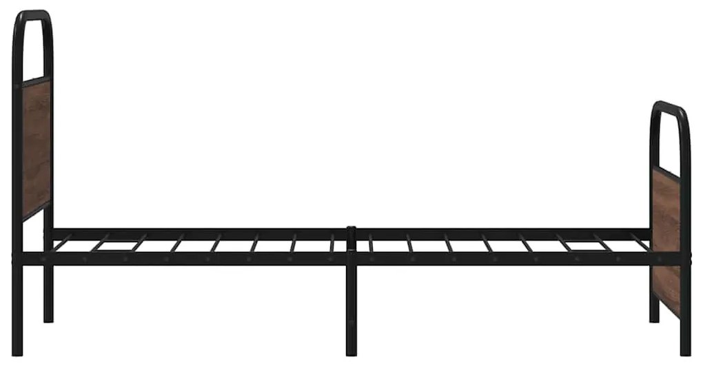 ágykeret matrac nélkül 80x200 cm barna tölgyfa műfa
