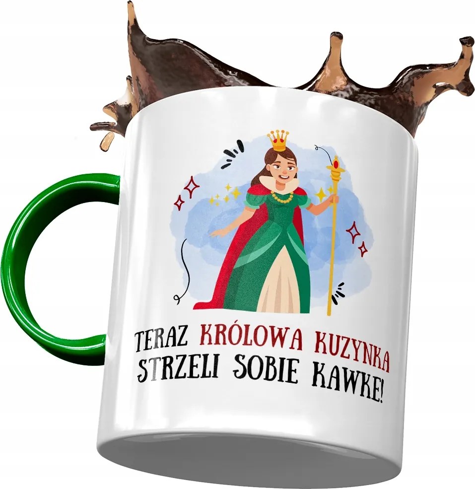 Zöld Bögre Unokatestvérnek Születésnapra Ajándék Nyomtatott Fotóval