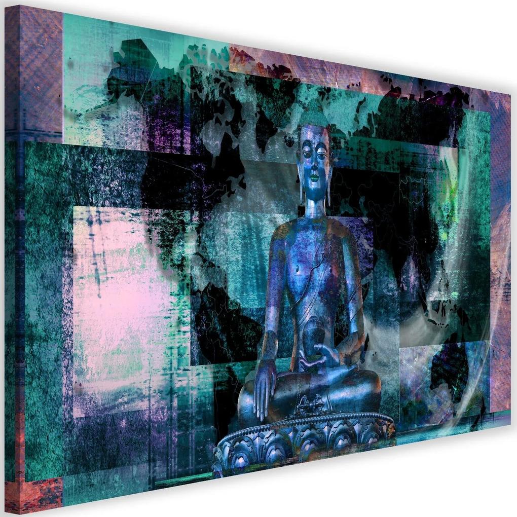Modern kép 120x80cm &#8211; Buddha And Abstract Background 2 