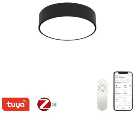 Immax NEO 07200L - LED Dimmelhető lámpa RONDATE LED/18W/230V fekete Tuya + távirányító