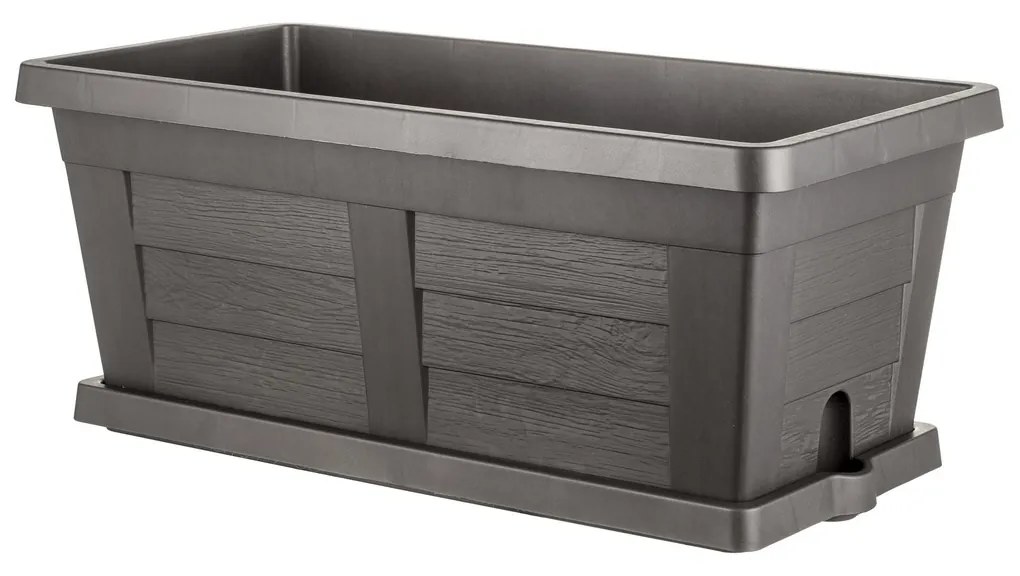 Bama Legno kerti nagy térfogatú virágláda antracit, 60 x 30 x 25 cm