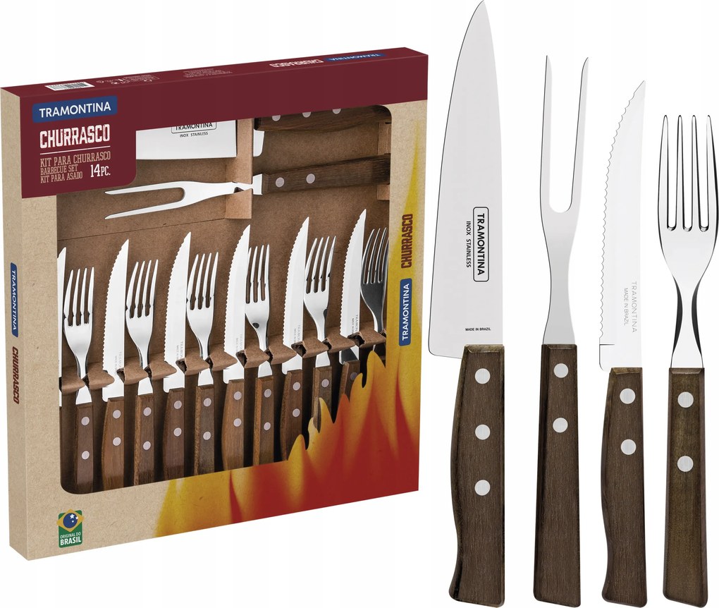 Tramontina Grill evőeszközök 14 db Tradicional