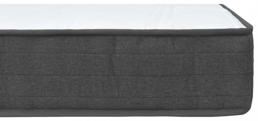 sötétszürke rugós szövetágy 180 x 200 cm