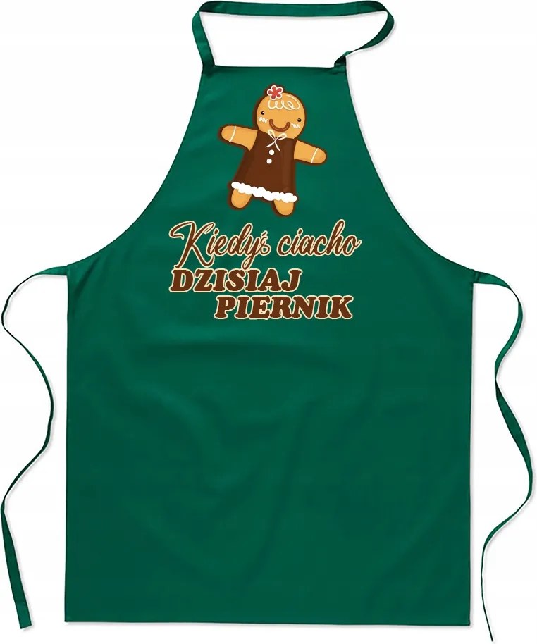 Konyhai Kötény zöld Születésnap Régen Sütemény Ajándék FA_718_z