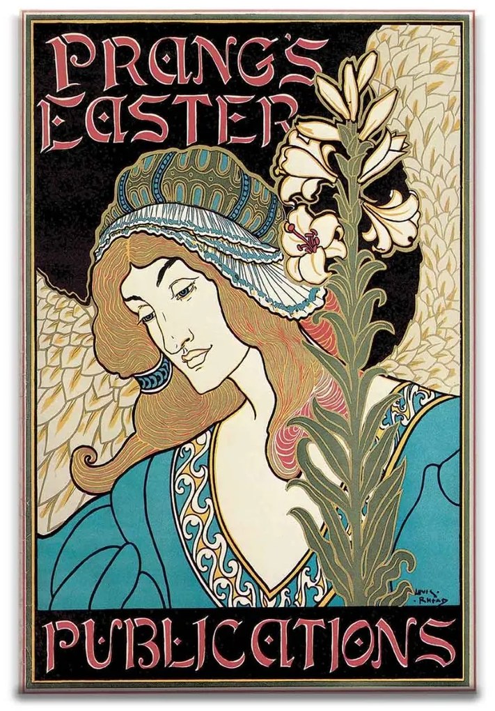 Prangs Easter kerámiakép üvegkép, falikép