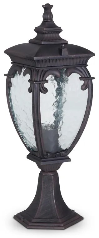 O414FL-01BZ Klasszikus Kültéri Állólámpa Bronz E27 IP44