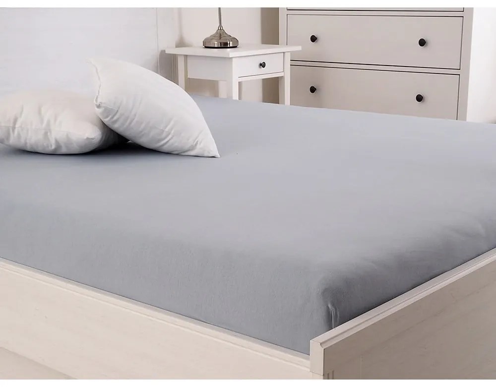 Szürke gumis lepedő 90x200 cm – B.E.S.