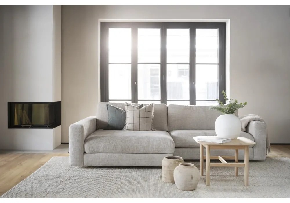 Krémszínű sarokkanapé (bal oldali) Duncan - Rowico