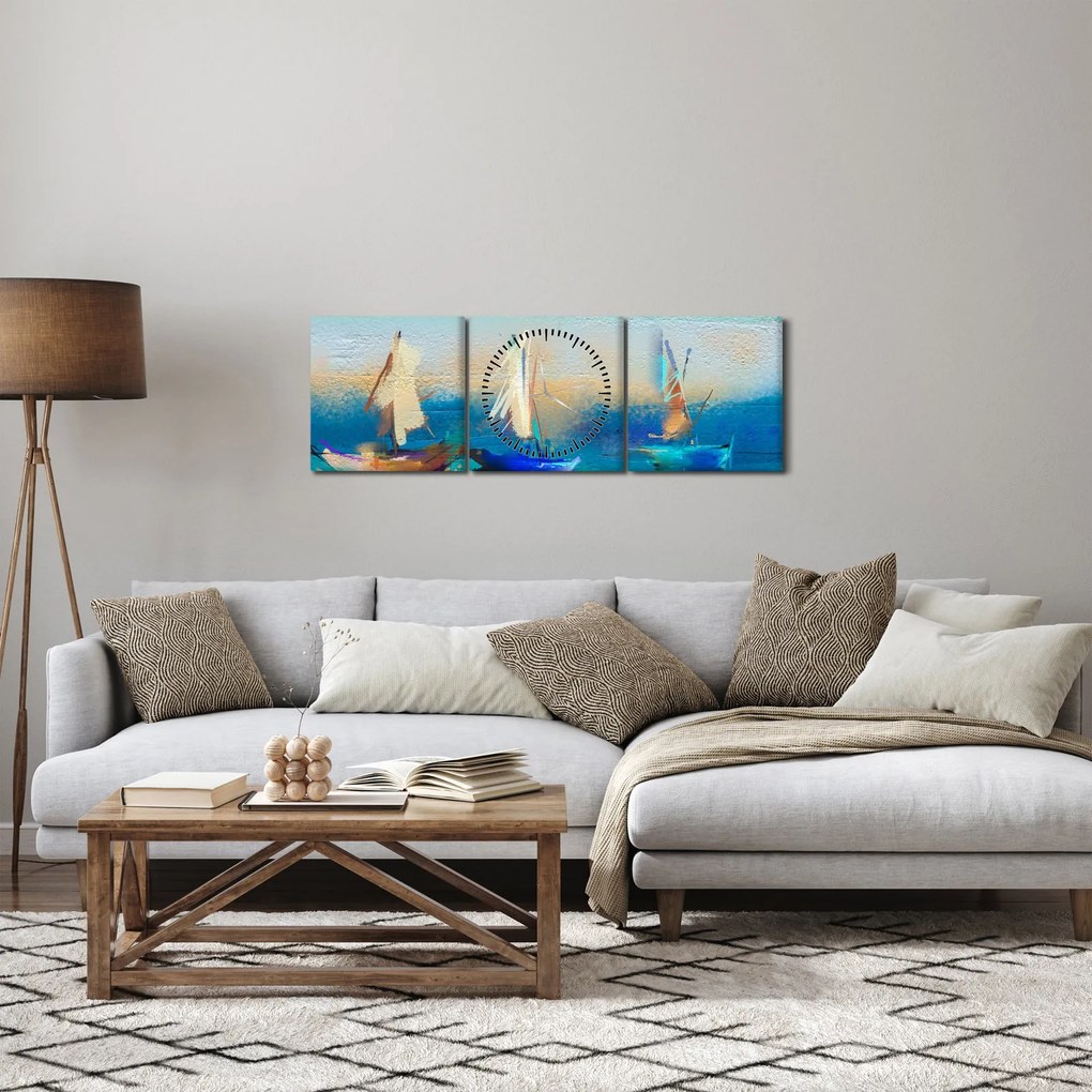 Kép - Tájképfestészet, festészet (órával) (90x30 cm)