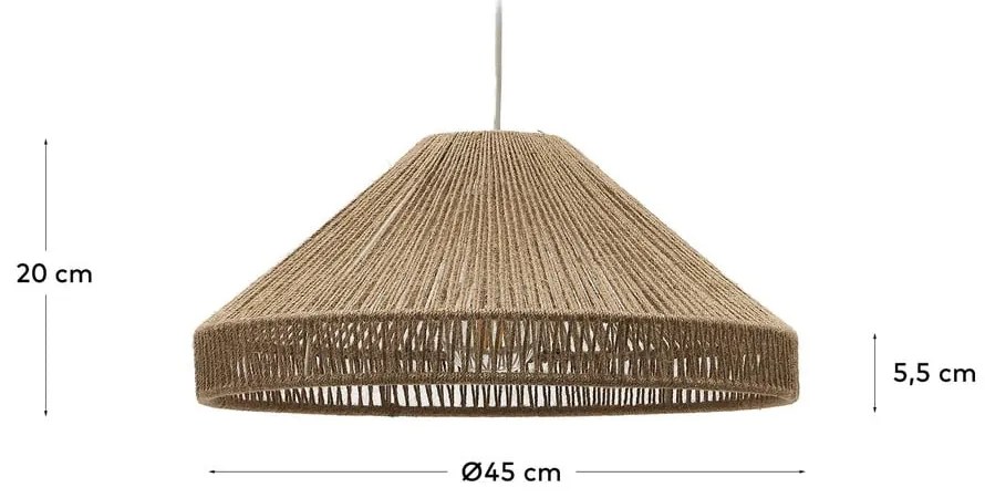 Natúr színű lámpabúra ø 45 cm Pontos – Kave Home