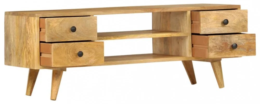 tömör mangófa TV-szekrény 110 x 35 x 40 cm