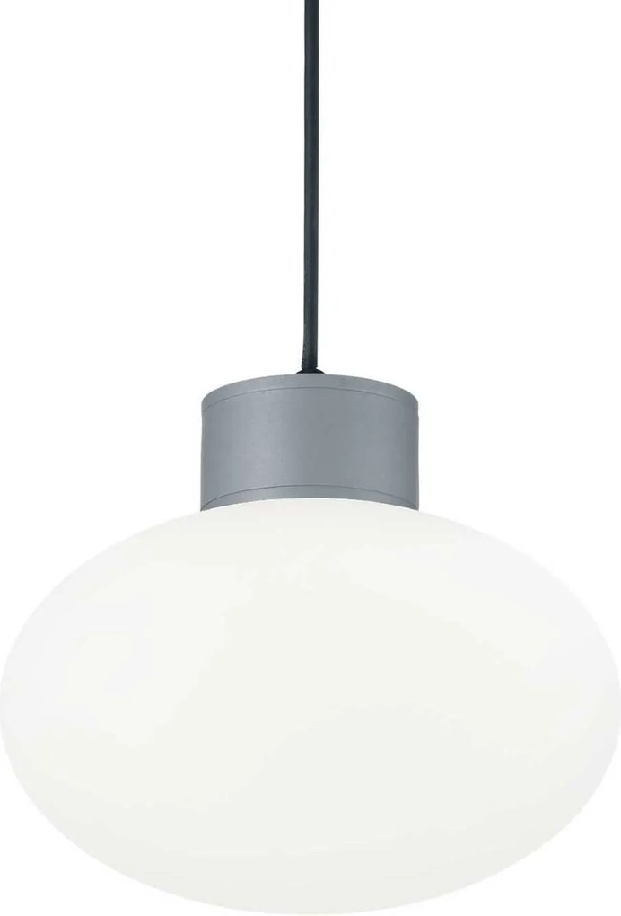 Ideal Lux Clio MSP1 Grigio kültéri függeszték alap 144238 E27 1x60W IP44