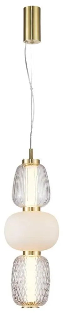 LED Csillár zsinóron CARO LED/28W/230V arany