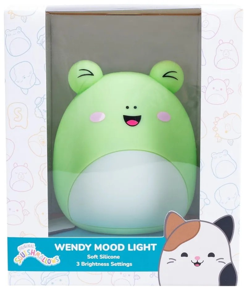 Zöld gyerek éjjelilámpa Fizz Wendy – SQUISHMALLOWS