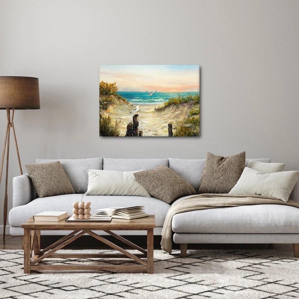 Kép - homokos tengerpart (70x50 cm)