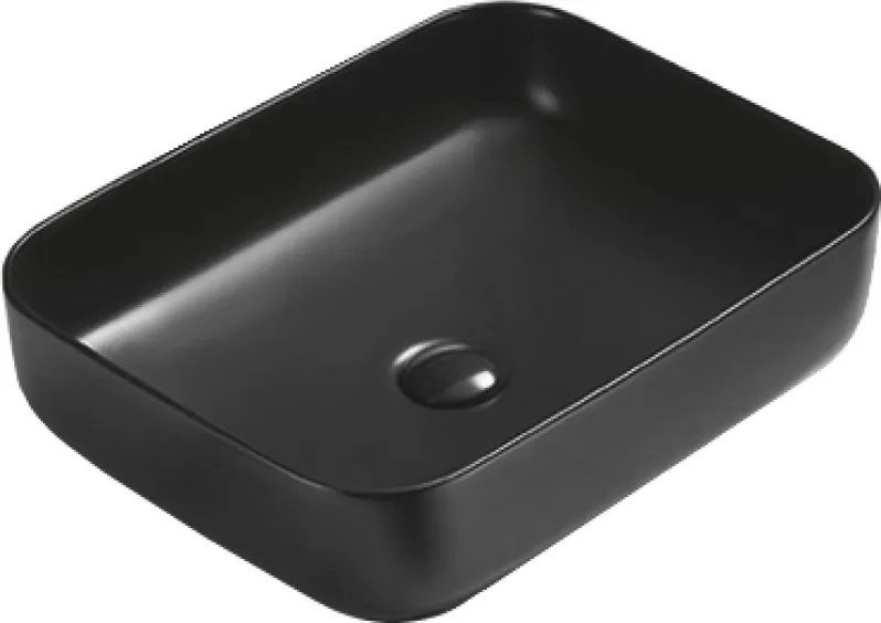 Mexen Carla 50 x 39 cm-es fekete matt pultra szerelhető mosdó - 21555085