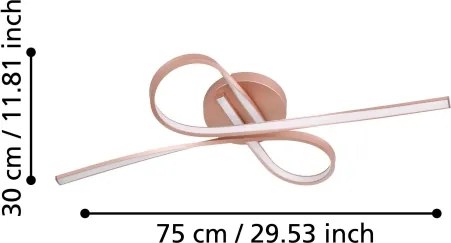 Eglo 97361 - LED Csillár PALOZZA 2xLED/11W/230V