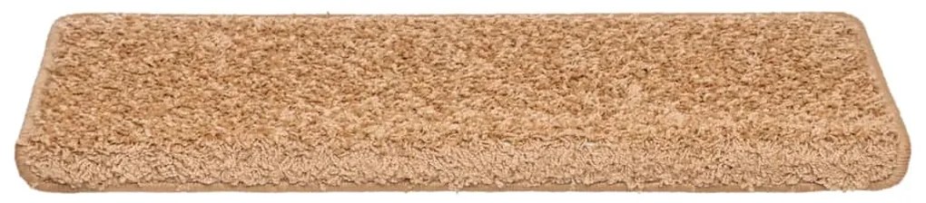 30 db bézs lépcsőszőnyeg 65 x 21 x 4 cm