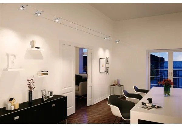 Paulmann 94133 - 5x GU5,3/10W MAC spotlámpa, 230V, króm