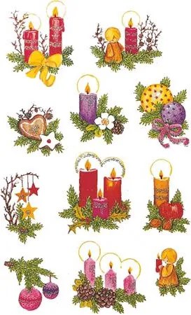 Matrica, papír, 2 ív, 76x120 mm, AVERY ZWECKFORM, Z-Design No.4050, díszes fenyőágak (AY4050)