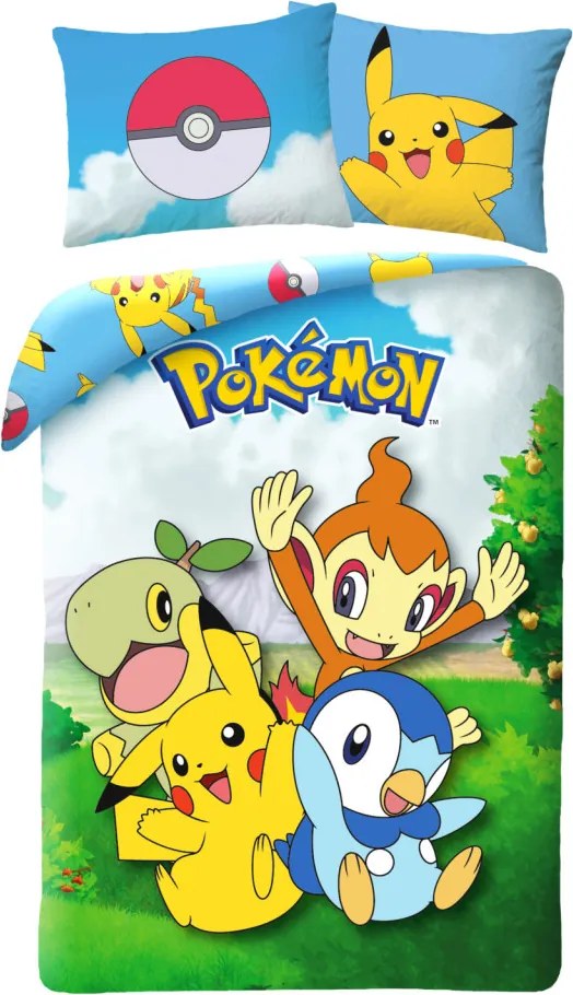 Pokémon Little Ones ágyneműhuzat 140×200cm, 70×90 cm