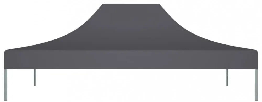 antracitszürke tető partisátorhoz 4 x 3 m 270 g/m²