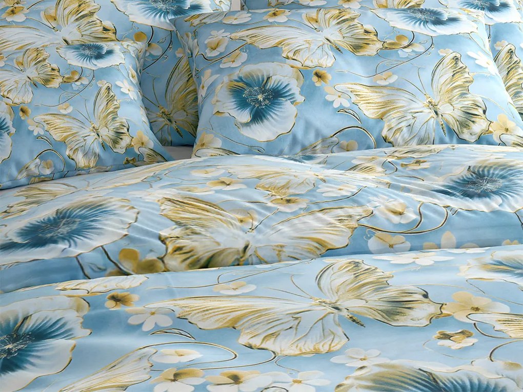 Mikroszálas ágyneműhuzat CELESTIA kék Ágyneműhuzat mérete: 70 x 90 cm | 140 x 200 cm