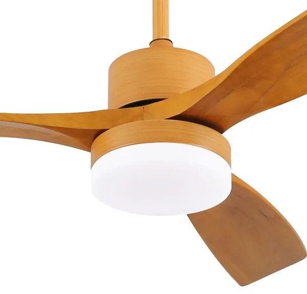 ZEVENTI - LED mennyezeti ventilátor MARE LED/24W/230V Wi-Fi Tuya tölgy + távirányító