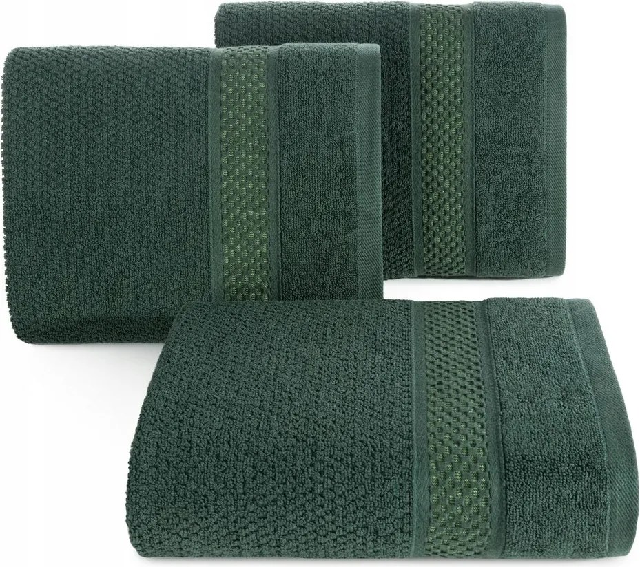 Danny pamut törölköző 50x90 Eurofirany sötétzöld