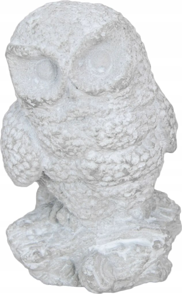 Beton Bagoly polcfigura szürke 14cm magas