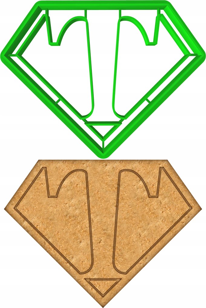 Forma Lyukasztó Mézeskalács kiszúró Apák Napja Szuper Apa jel 8cm