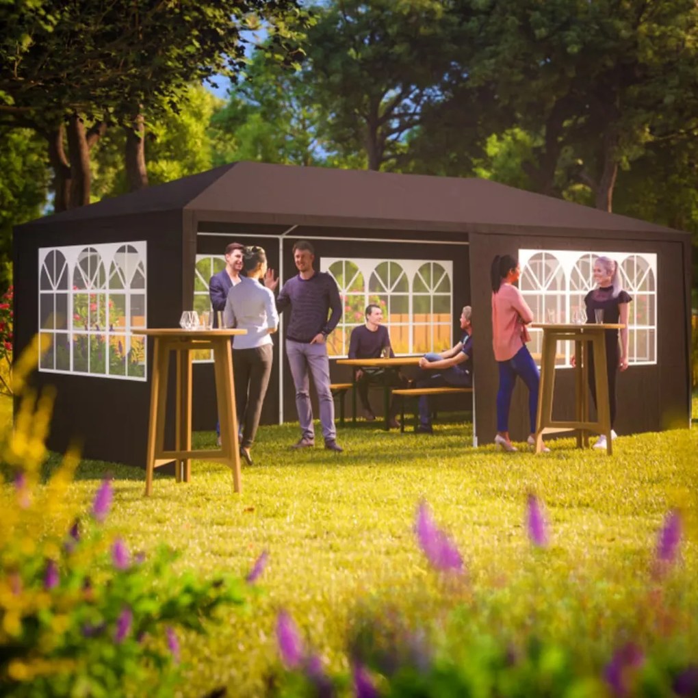 NEAPOL rendezvénysátor, 3x6m, antracit Jurhan