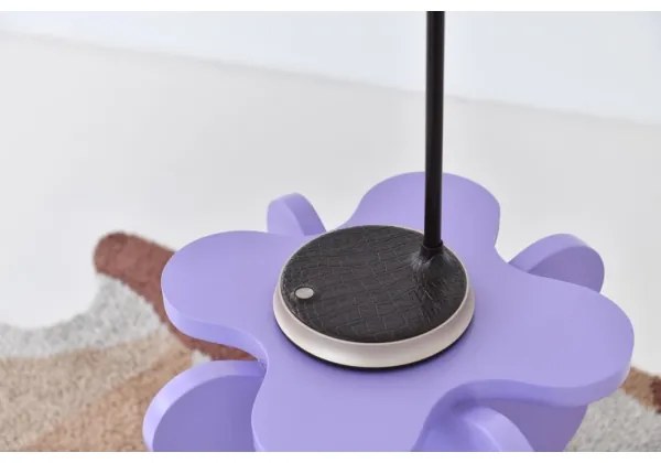 Immax 08972L - FINCH LED asztali lámpa, 9W, 12cm, szürke/krom, dimmelhető