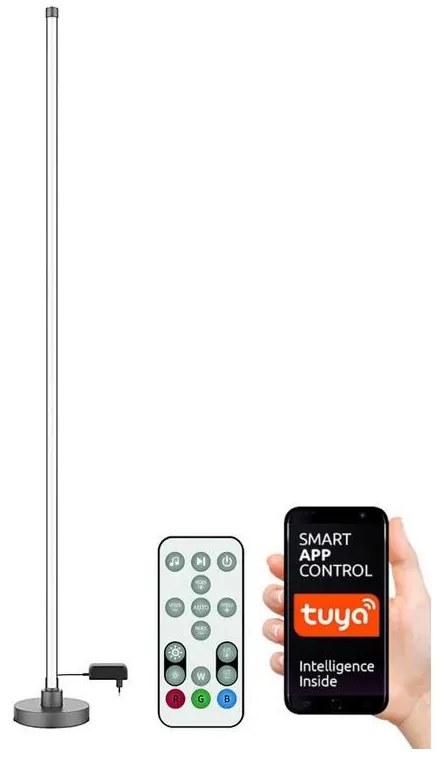 Solight WO62 - LED RGB Dimmelhető állólámpa RAINBOW LED/18W/230V Wi-Fi Tuya + távirányító