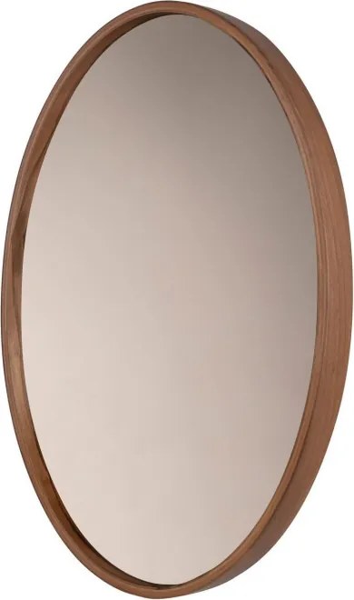 Elips tükör, dió, 45 cm