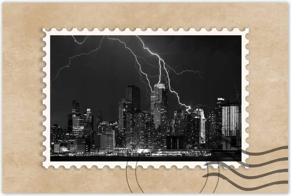 Poszterek 90x60 Villámok New Yorkban