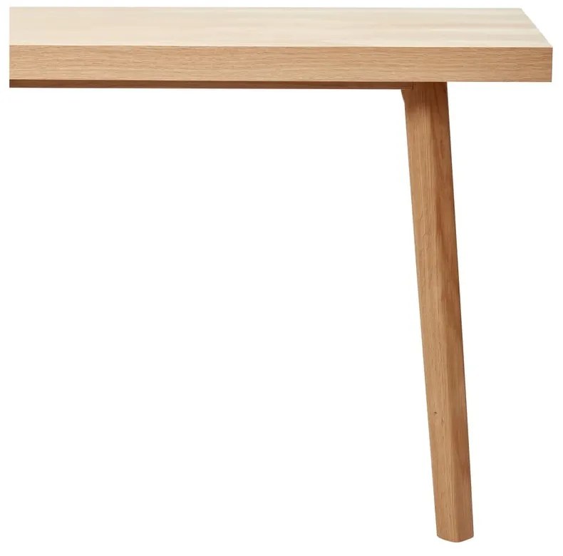 Étkezőasztal tölgyfa dekorral 100x200 cm Herringbone – Hübsch