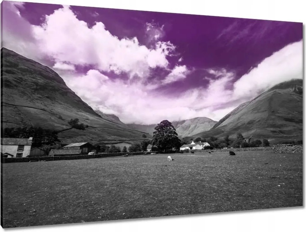 Vászonkép 120x80 Lila égbolt