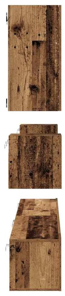 TV szekrény garnitúra 8 pcs Régi fa 100 x 30 x 30 cm Faanyag