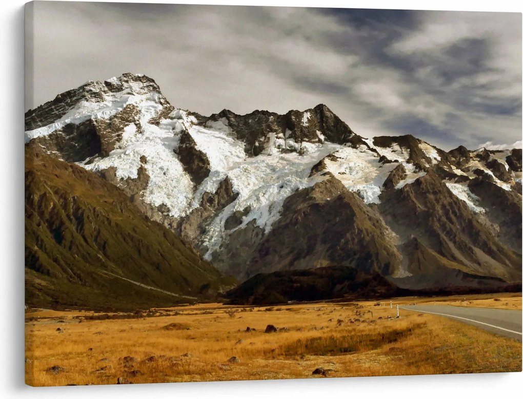 Mount Sefton, Új-Zéland képe (70x50 cm)