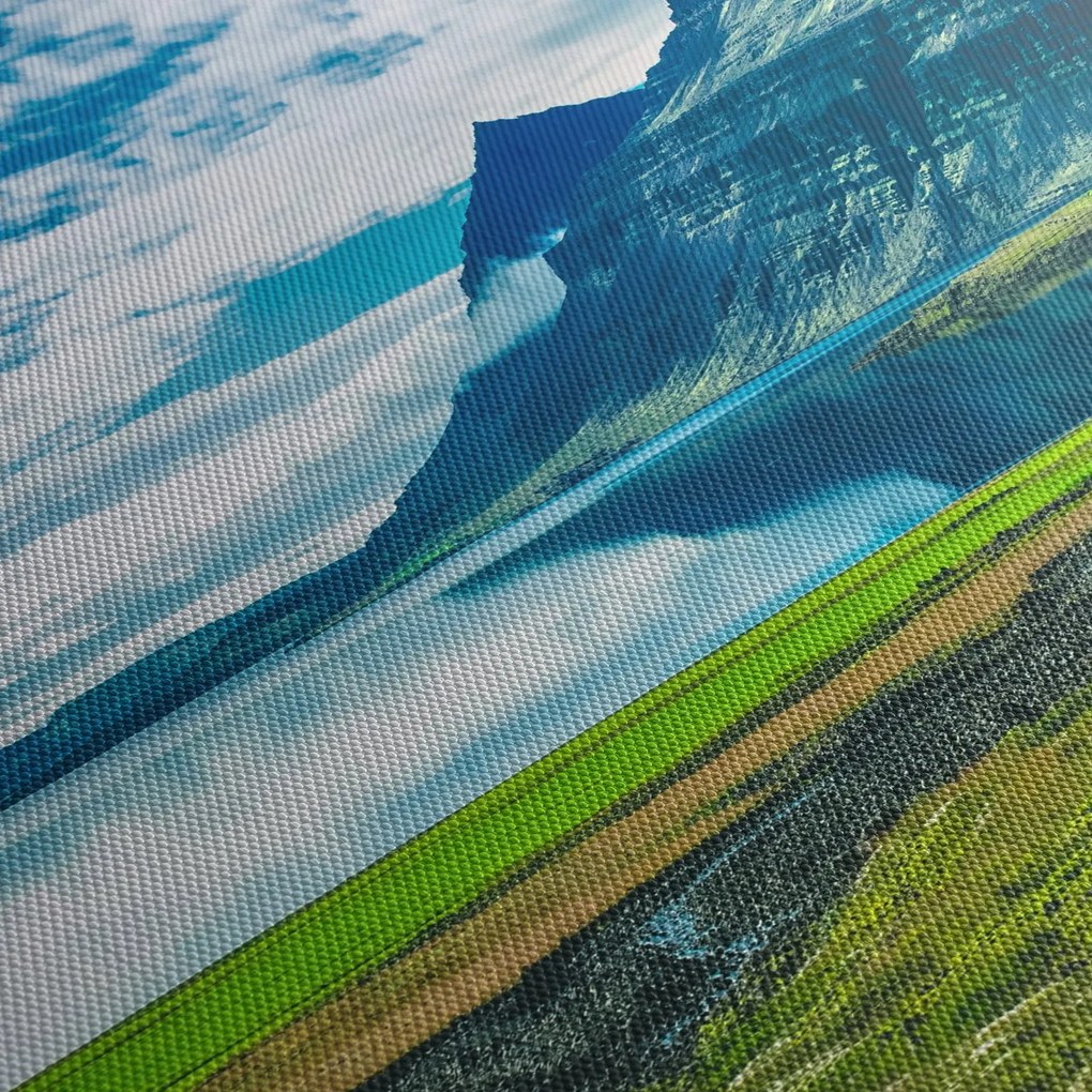 Egy tó hegyekkel képe (120x50 cm)