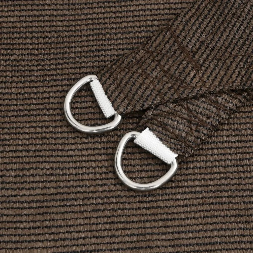 Barna HDPE napvitorla 160 g/m² 5 x 5 x 6 m