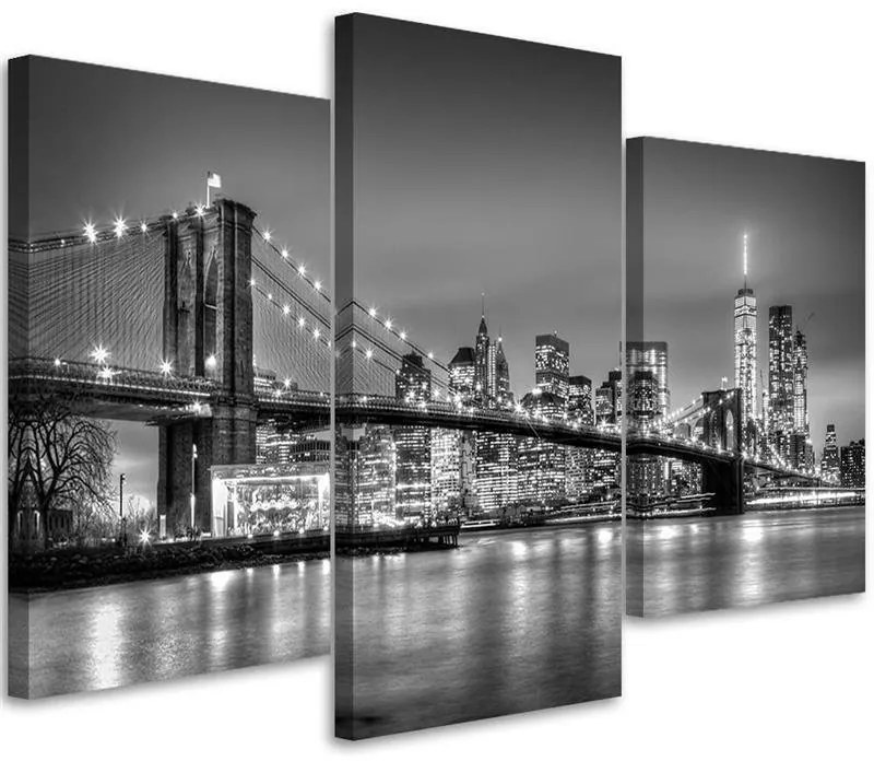 Gario Vászonkép Brooklyn híd - 3 részes Méret: 150 x 100 cm