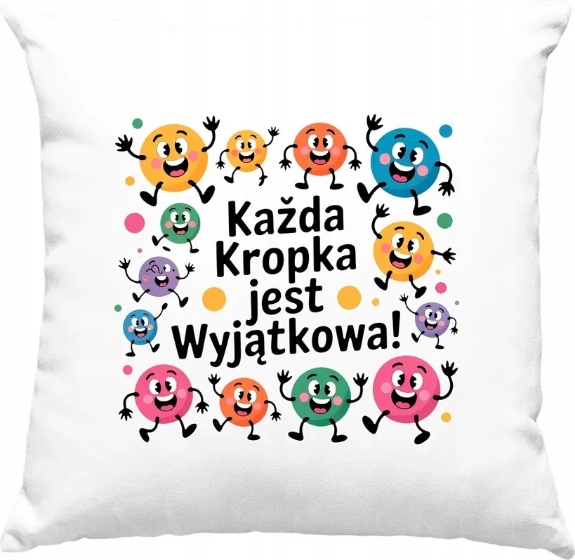 Nappali párna pöttyös játék 5 fehér