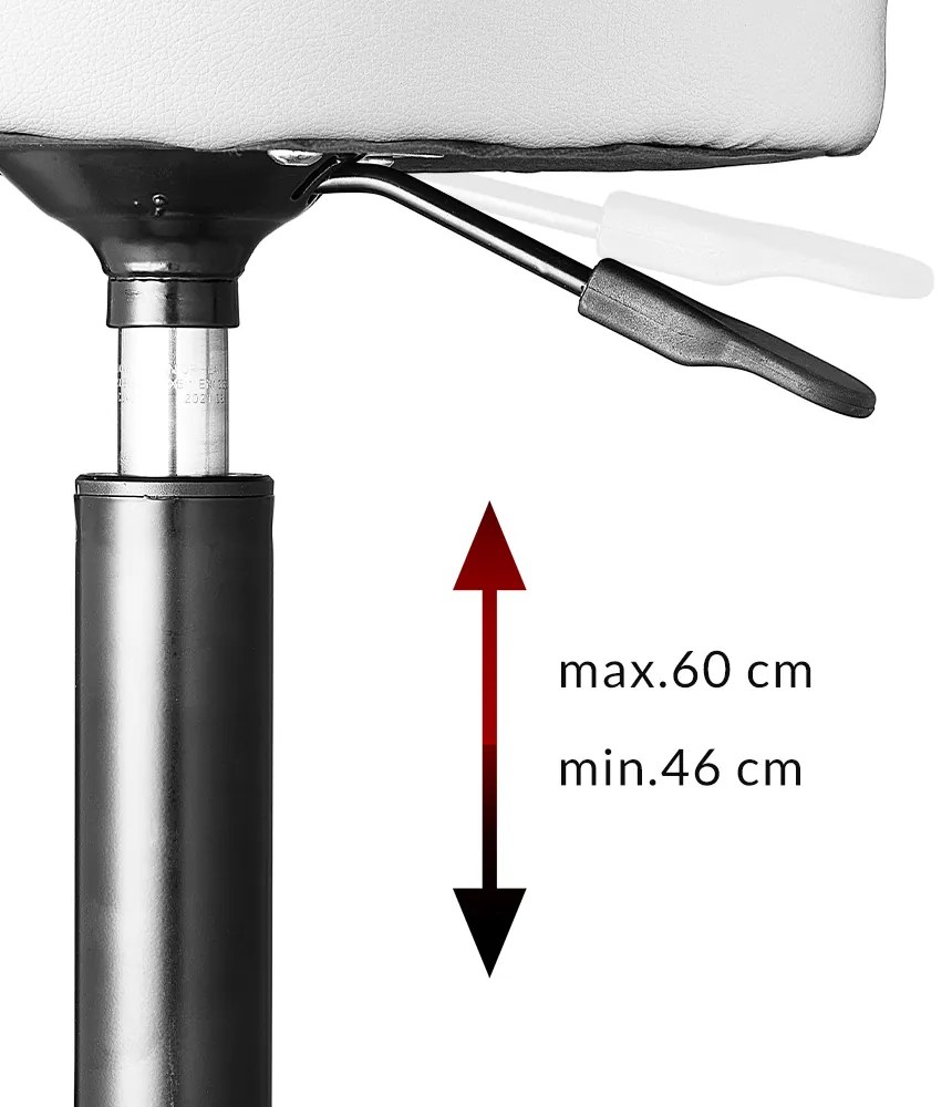 Casaria® Görgős szék - fehér