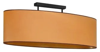 Duolla - Felületre szerelhető csillár OVAL VEGAN 2xE27/15W/230V barna